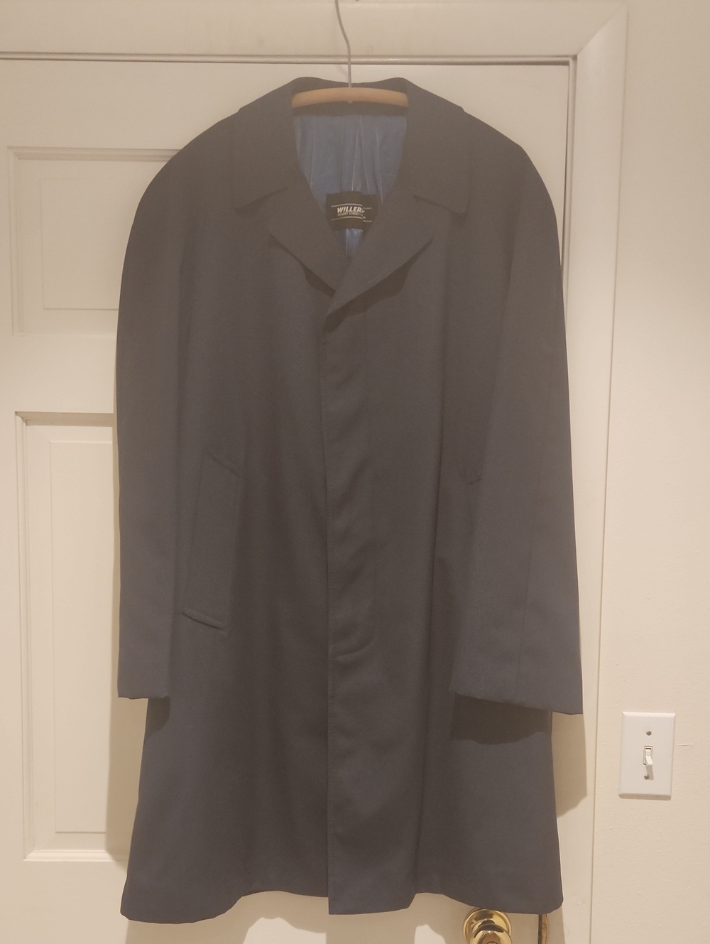 Willerby Men's Navy Long Overcoat Regent Street London